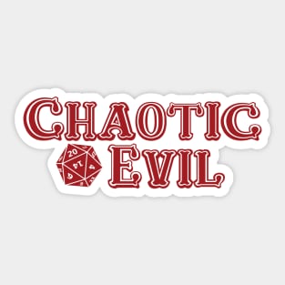 Chaotic Evil Sticker